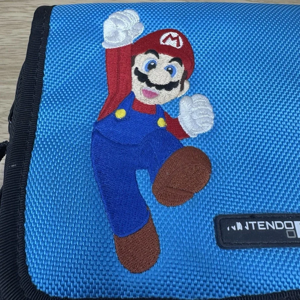 Super‎ Mario Bros Nintendo DS Travel Case Carrying Bag Protector Shoulder Strap